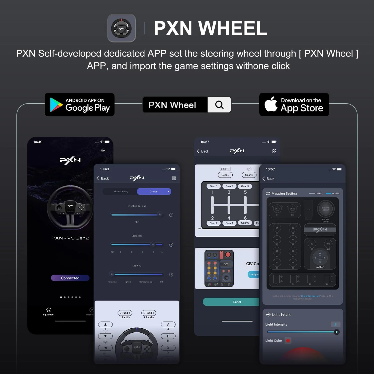 PXN CB1 Racing Button Box for American Truck Simulator & Farm Simulation - Image 5