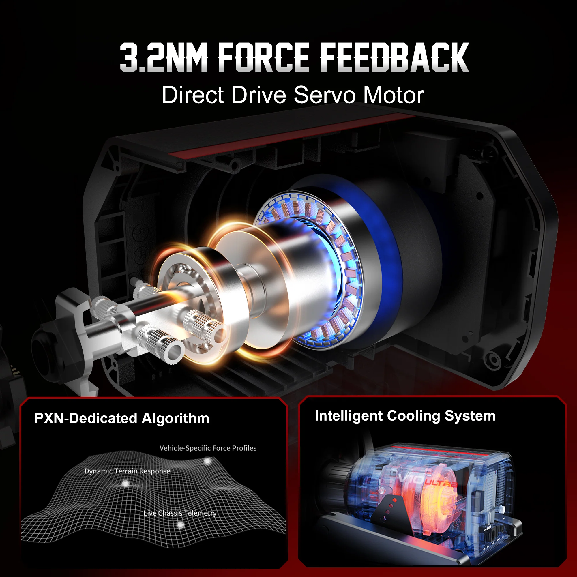 PXN V10 Ultra Racing Steering Wheel - Image 4