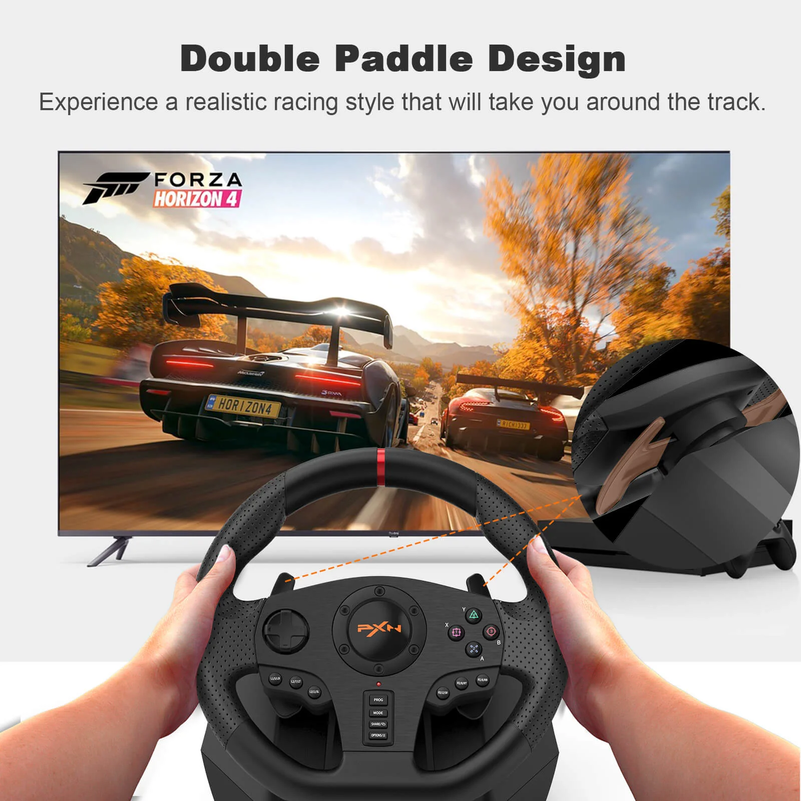 PXN V900 Racing Steering Wheel - Image 3