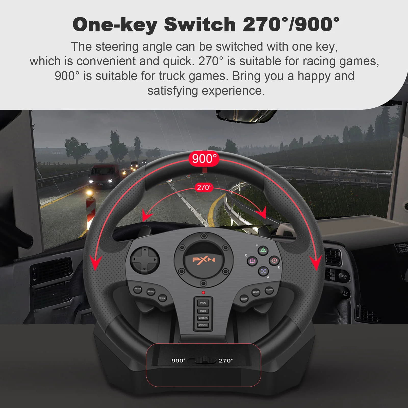 PXN V900 Racing Steering Wheel - Image 4