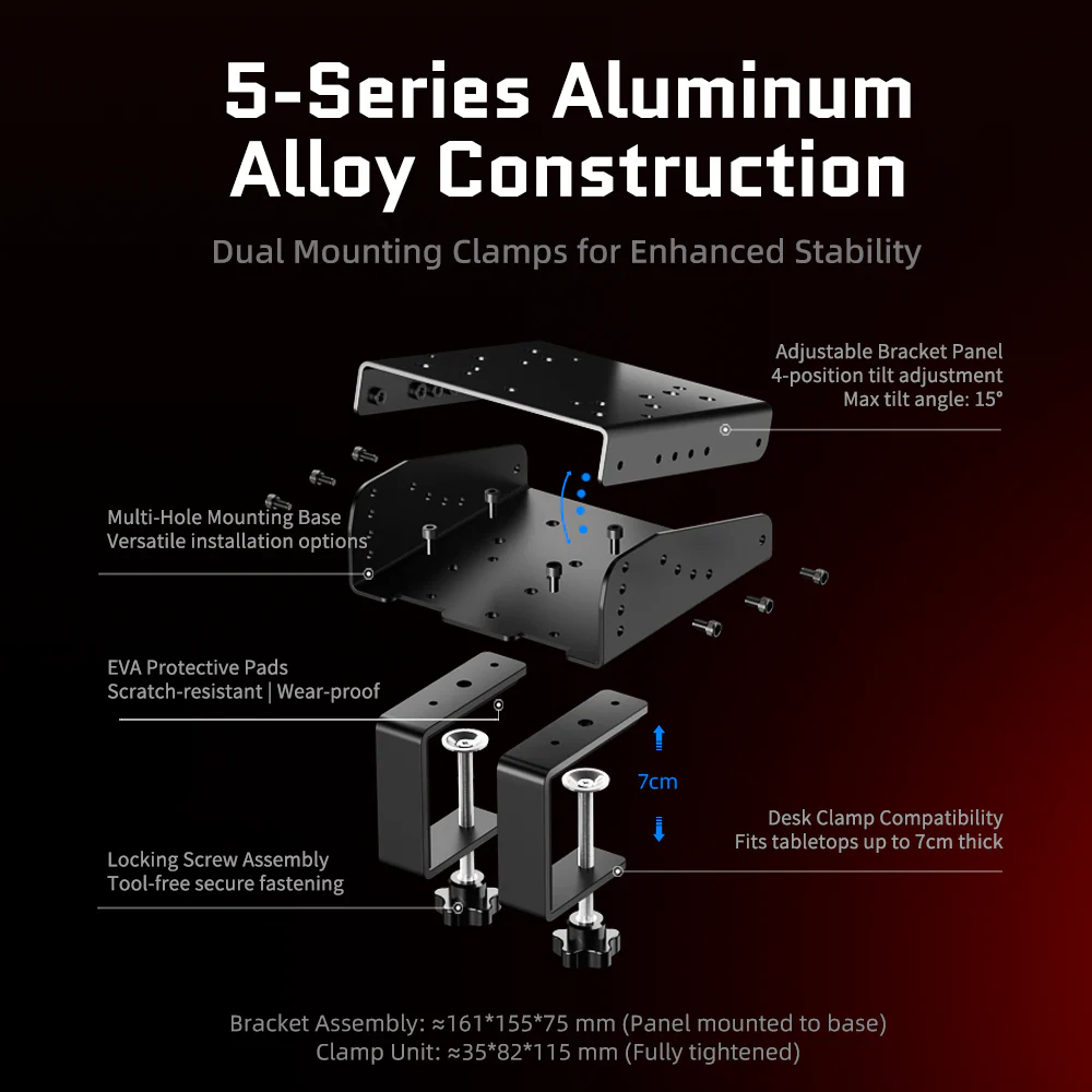 PXN Z9 Mounting Clamp for Steering Wheel Base - Image 5